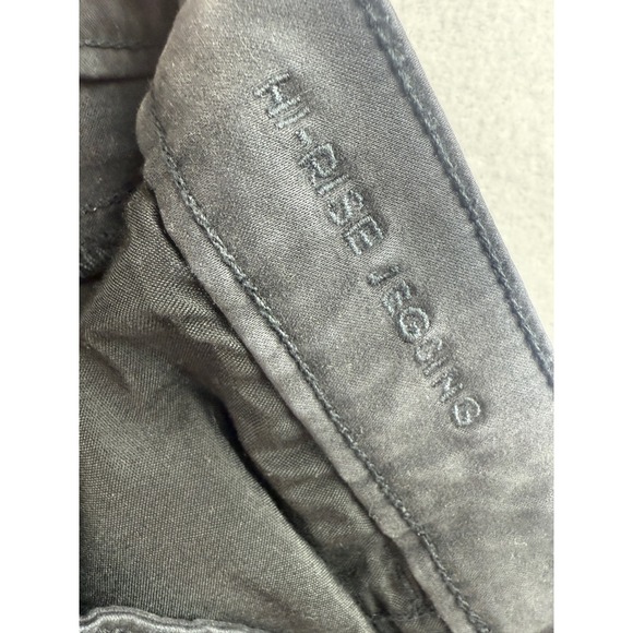 American Eagle Super‎ Stretch Hi-Rise Jeggings Black Wash Size 6 Regular - Picture 5 of 8